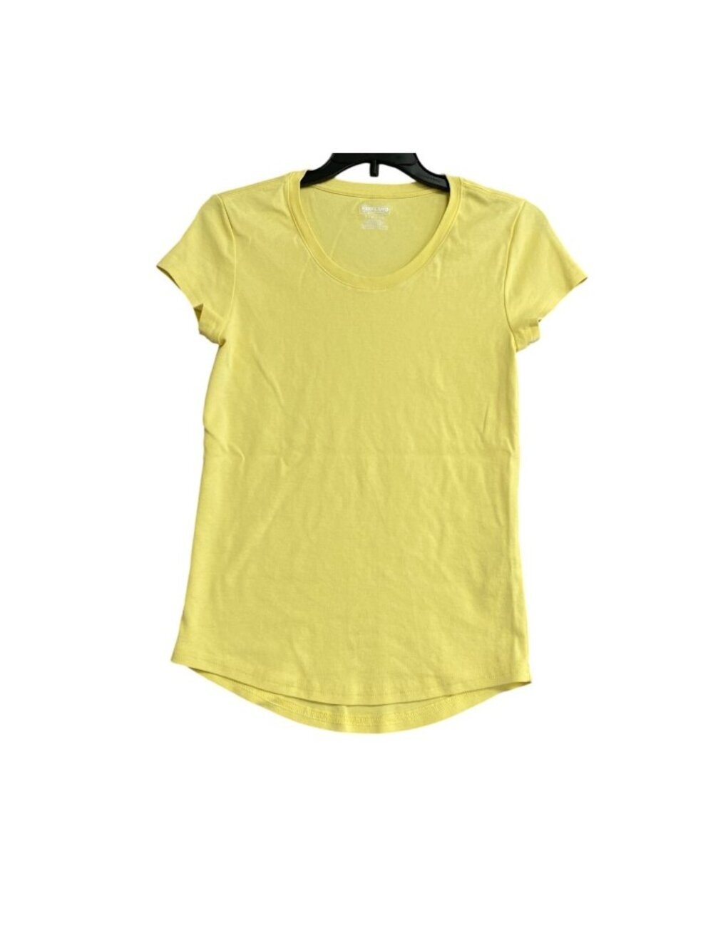 NWOT Kirkland Signature Women's S Yellow Pima Cotton Short-Sleeve T-Shirt B1023